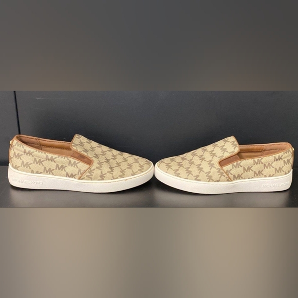 Michael Kors Keaton Slip-On MK Print Logo Shoes Size 6.5 MSRP $99 - Picture 4 of 9